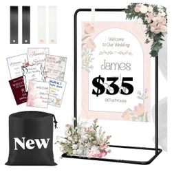 Party Welcome Sign Holder Stand NEW