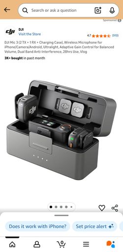 DJI Mic 3 (2 TX + 1 RX + Charging Case)