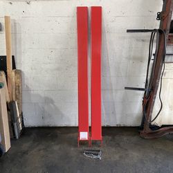 Brand new  Forklift extensions measurements: 88.5" (L), 5" (W) 