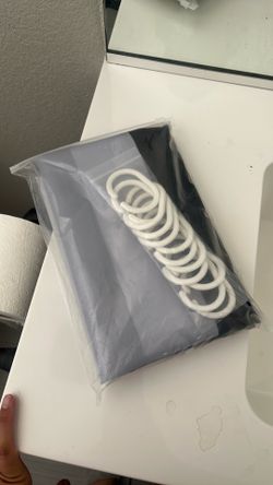Shower curtain strips black grey white