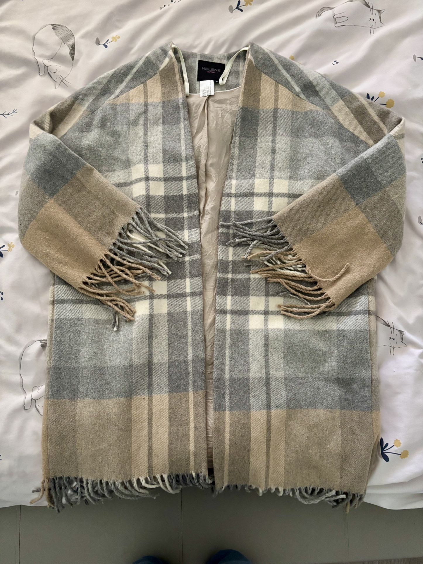 Plaid Shawl In Very Good Condition
