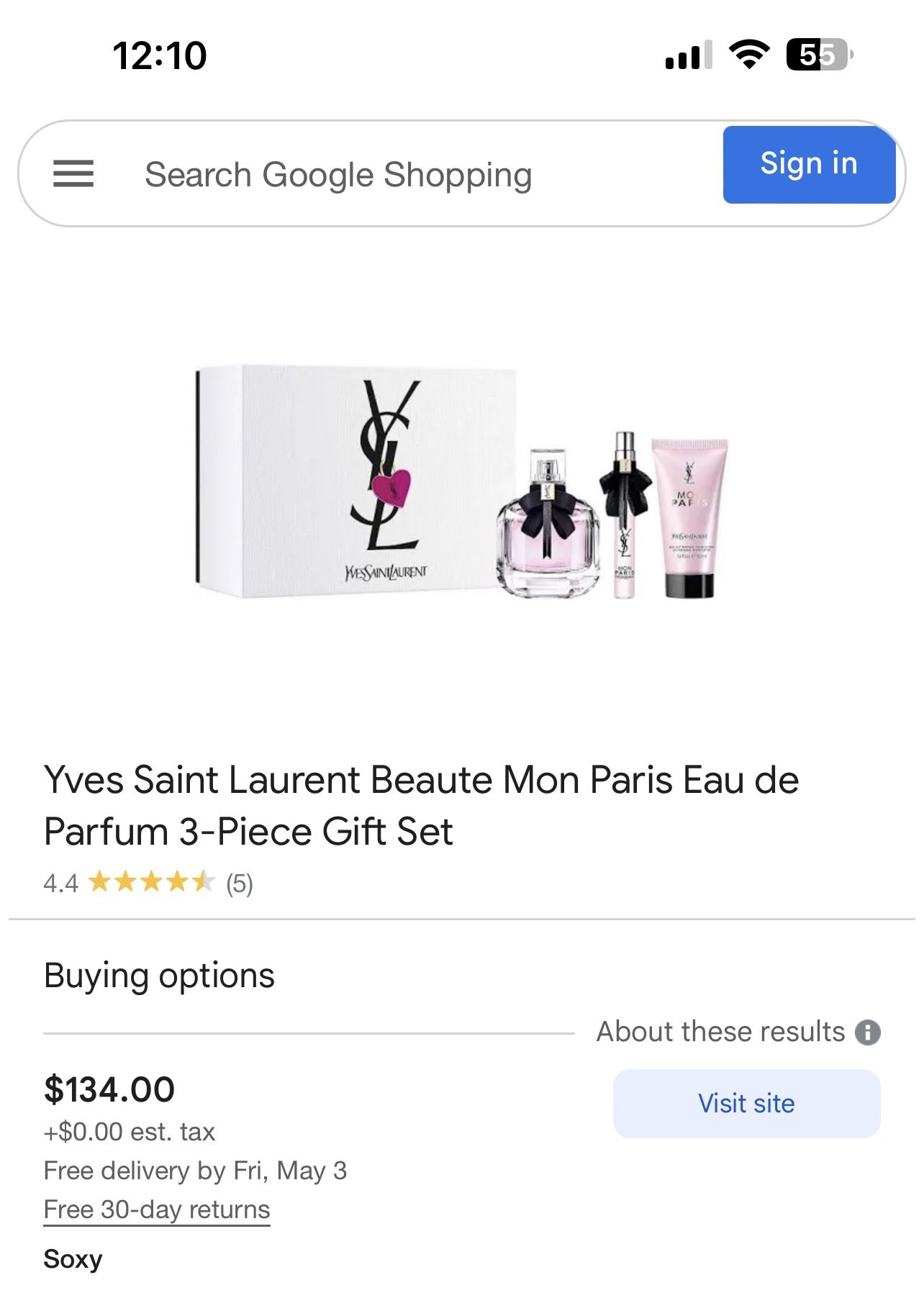 Yves Saint Laurent Beaute Mon Paris Eau de Parfum 3-Piece Set