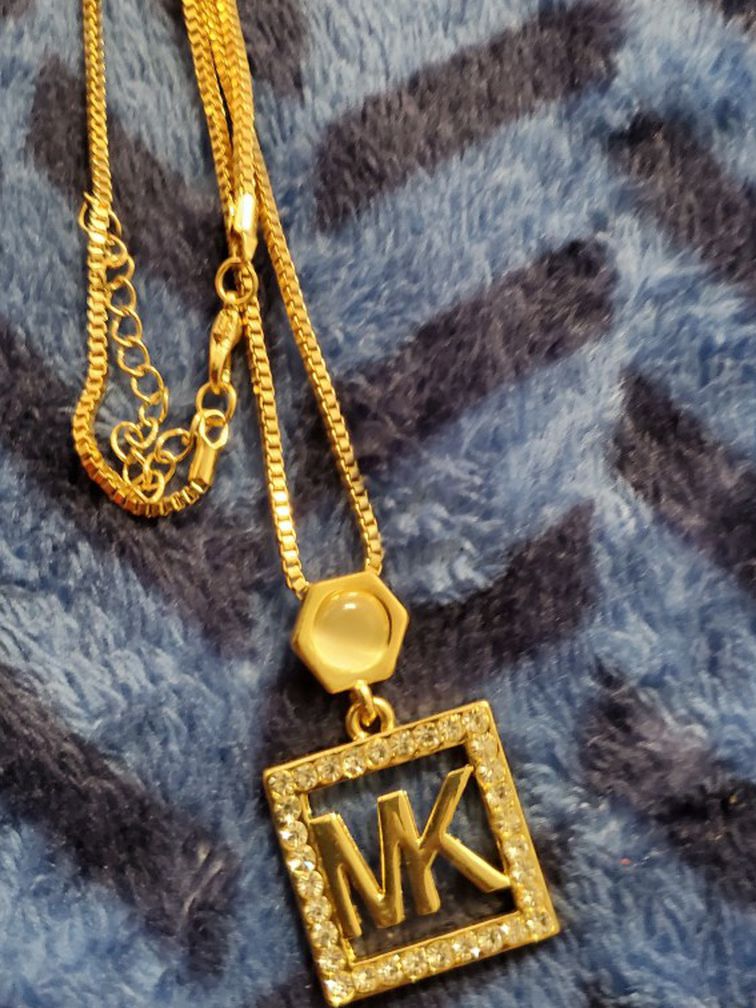 Mk Logo Necklace