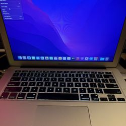 2015 MacBook Air 13 Inch 8GB ram 121SSD I5