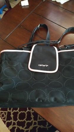 Carters pink dots,diaper bag