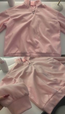 Pink quarter zip