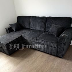 New Black Sofa 