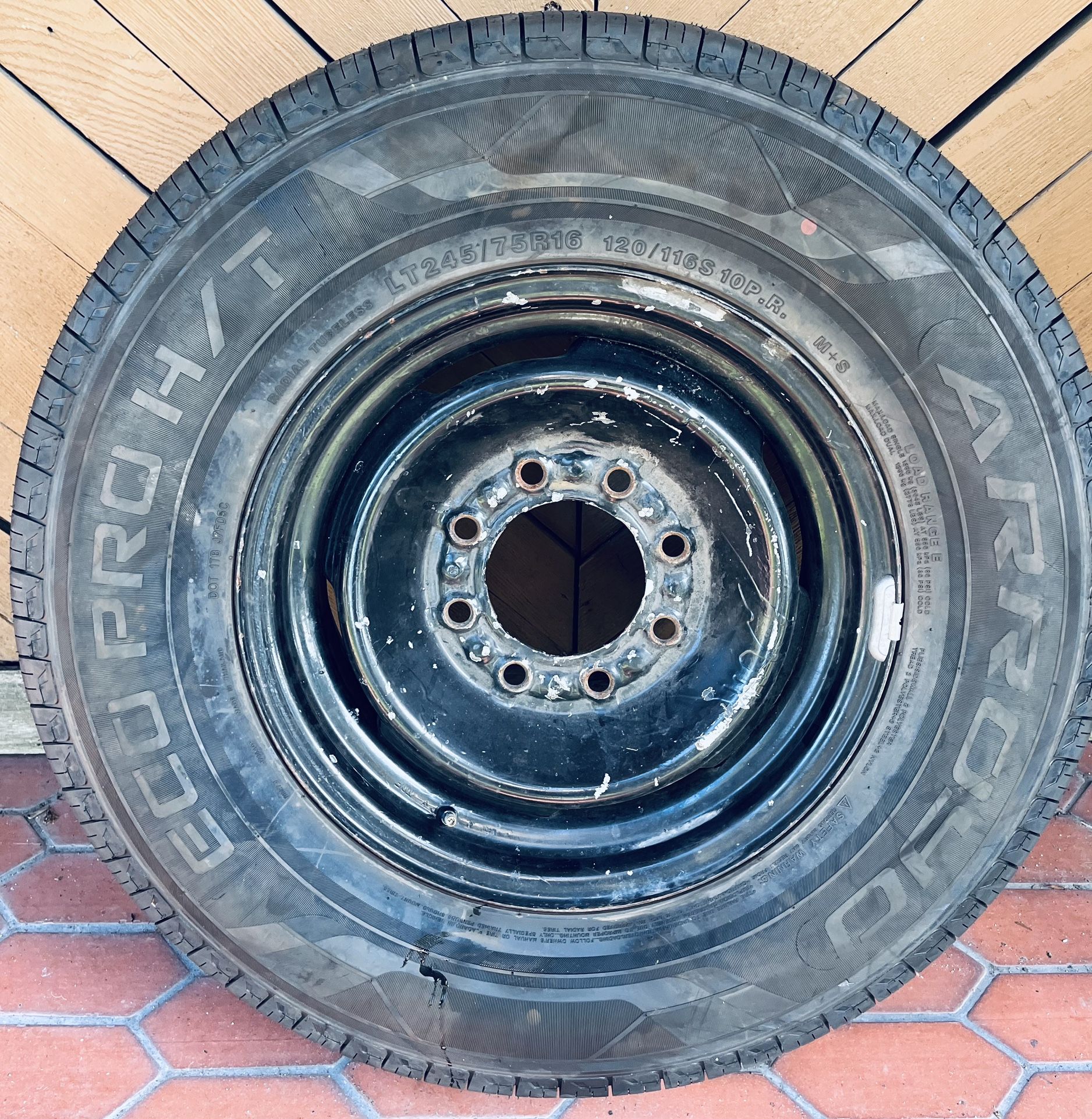 245/75/R16, New Tire,With 8 Lug Rim