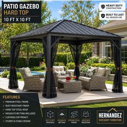 Brand new patio gazebo 10x10 hard top