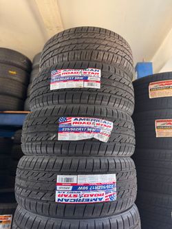 🎖️225 50 17 American Tires Con 50,000 millas de Garantía