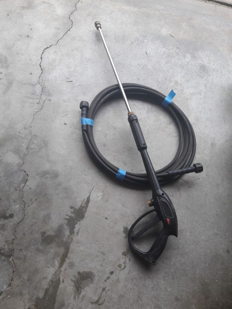 PRESSURE WASHER HOSE & GUN