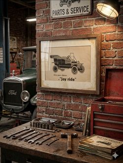Vintage Educational Ad 1908–1909 Ford Model T Touring Car Tin Lizzie Teachers
