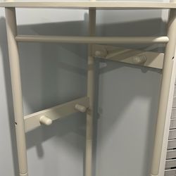 5 Ft Corner Shelf Off White