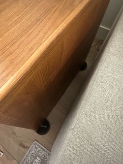 2 drawer oak filing cabinet