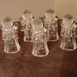OBO $15 Set Of 5 Mikasa Angel Candle Holders 