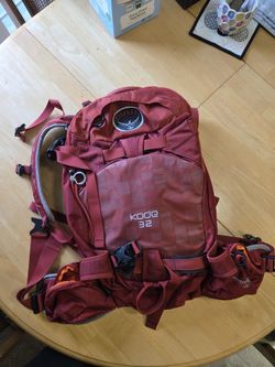 Two Osprey Kode 32 snow Backpacks