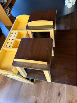 Kids beautiful wooden art table