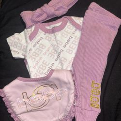 Bebe 4 Piece Set 0-3 Months 