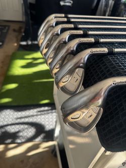 TAYLORMADE RAC OS IRON SET 4-PW 🔥 STIFF FLEX • MATCHING SET • CLEAN • READY TO PLAY