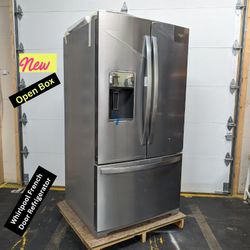 Whirlpool 27 Cu Ft French Door Refrigerator Dual Ice Maker 