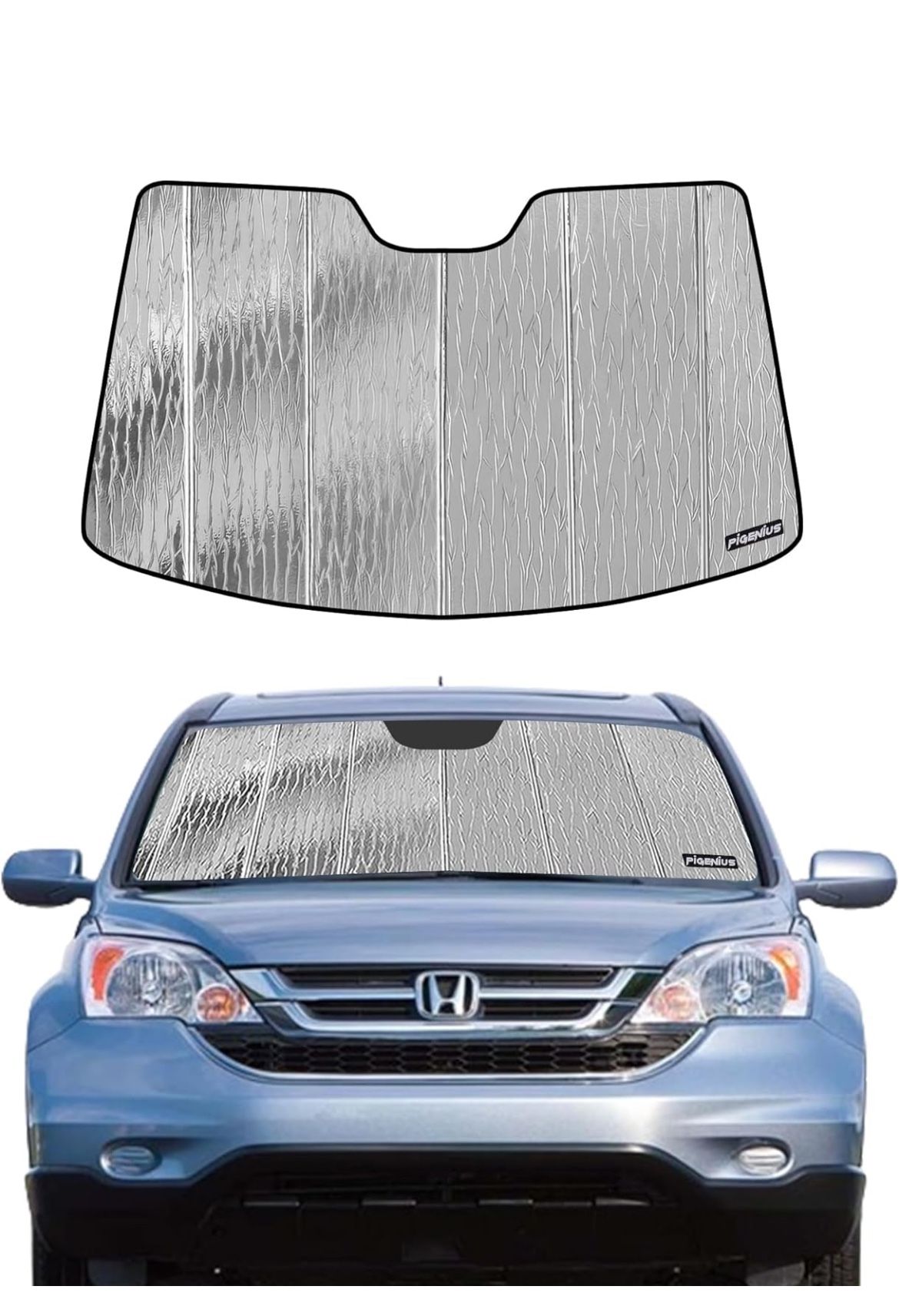Windshield Sun Shade for 2007 2008 2009 2010 2011 Honda CR-V, Custom Fit Front Window Shade - Premium Folding Sunshade