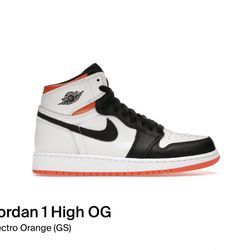 Jordan 1 High OG Electro Orange GS – Size 4.5Y/23.5cm