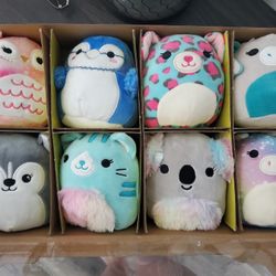 Squishmallows 8-pack Mini Animal 5" Plush