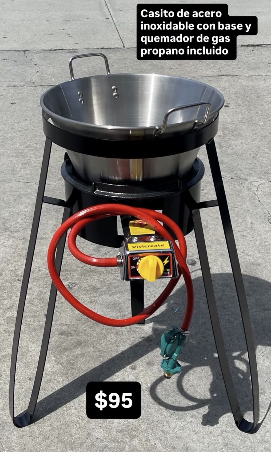 $95 Nuevo En Set En Especial Para Freir 10 Libras