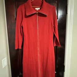 Calvin Klein Red Sweater Dress