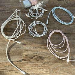 Assorted Charging Cords And Adapters