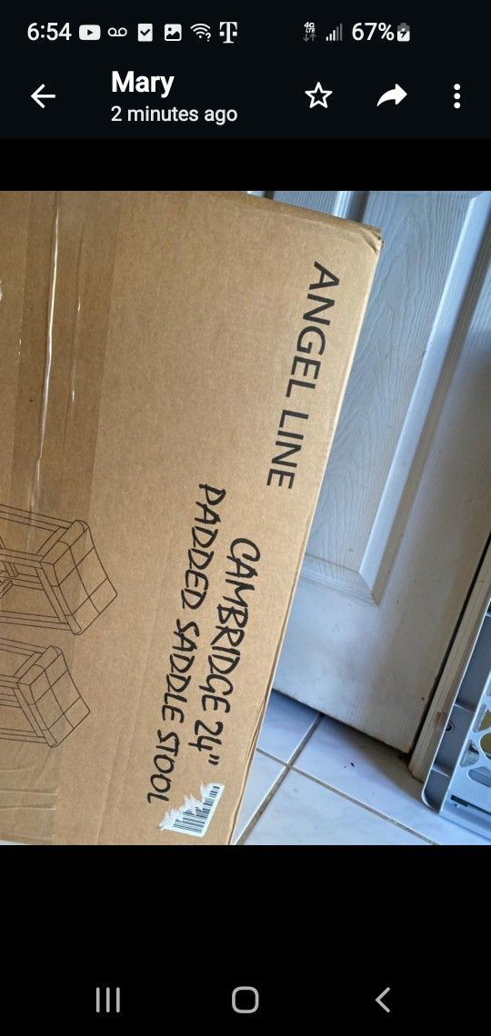 Brand New  (3) Paddle Saddle Stool Angel Line Cambridge 24" 