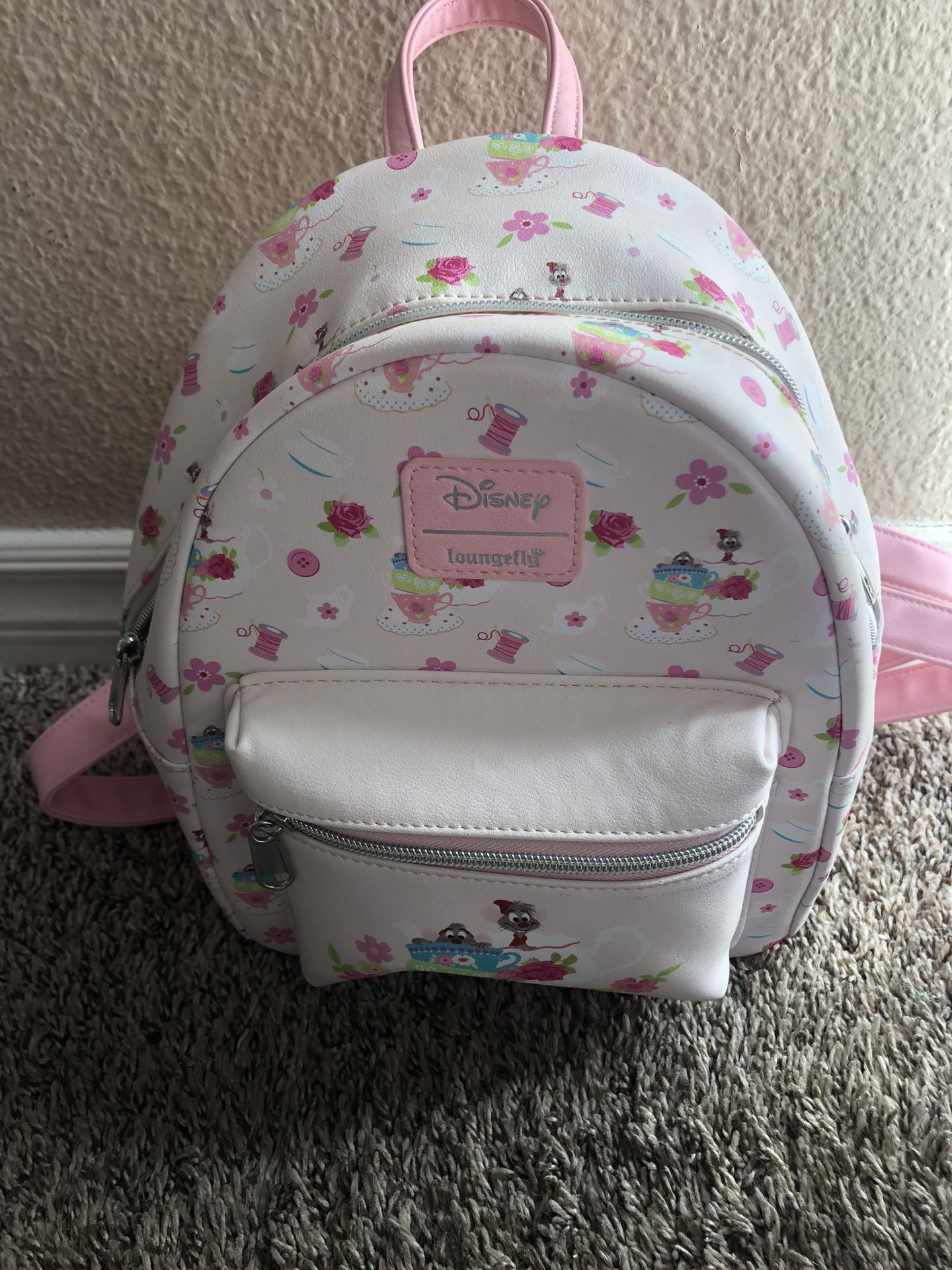 Loungefly Cinderella Mice Tea Party Disney Mini Backpack