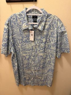 Quiksilver Men's Tropical Print Button-Up Shirt XXL
