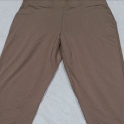 Brown High-Waist Wide Leg Pants Size L