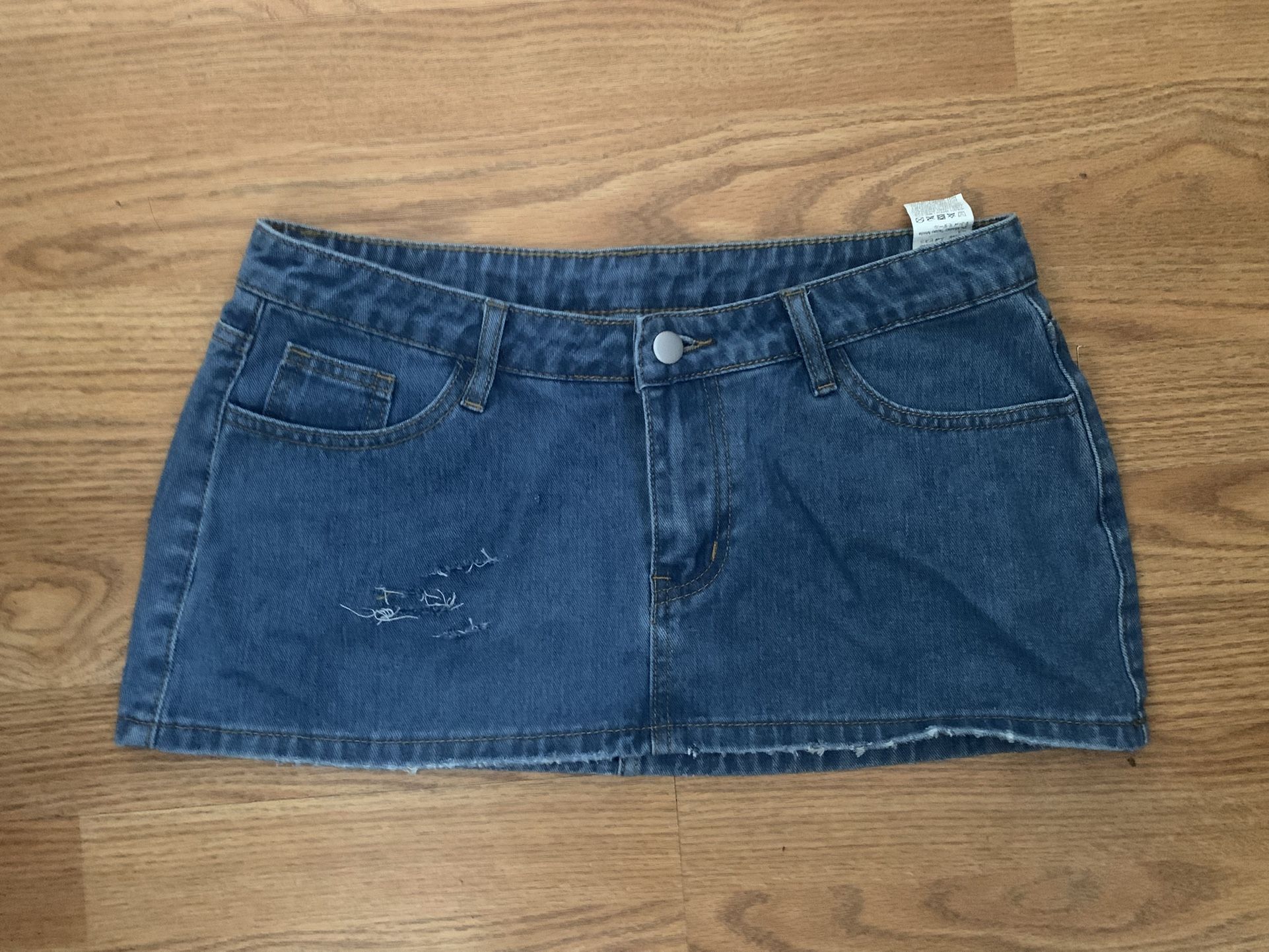 Blue mini Demin Skirt