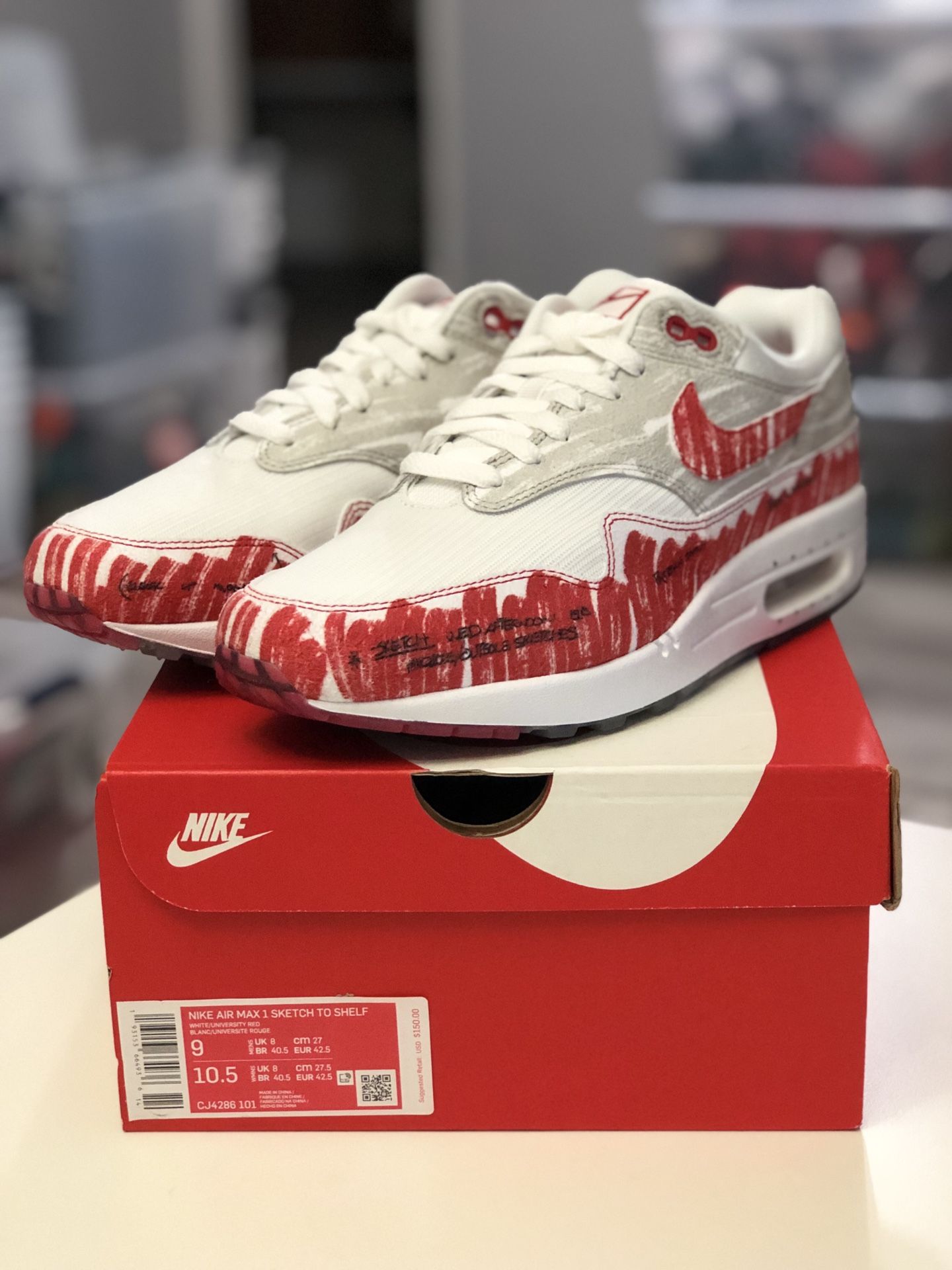 Nike Air Max 1 Sketch To Shelf size 9 deadstock with Nike Receipt for Sale in Long Beach CA OfferUp