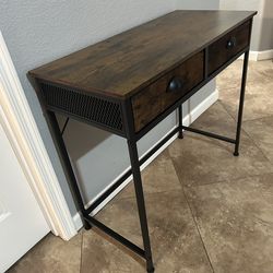 (NEW) 34” Wide Computer Desk w/ 2 Drawers