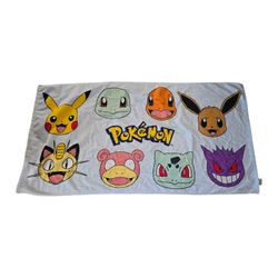 POKÉMON Beach Bath Towel 52x27 Genuine Product Y2K