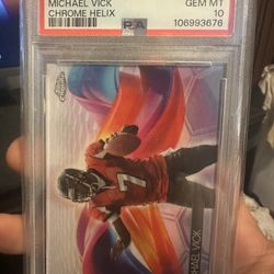 Michael Vick PSA 10  Topps Composite Chrome Helix