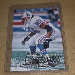 1997 Fleer Micheal Barrow Carolina Panthers #405 Houston Oilers