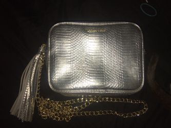 Victoria secret metallic cross over purse