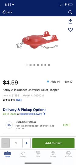 universal toilet flapper