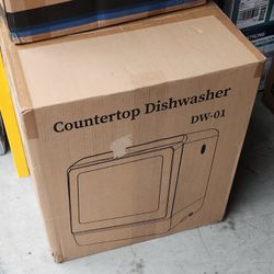 Countertop Dishwasher, Portable Dishwasher with 5L Built-in Water Tank & Inlet Hose