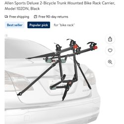 Allen 2 Bicycle Trunk Rack Carrier $30
