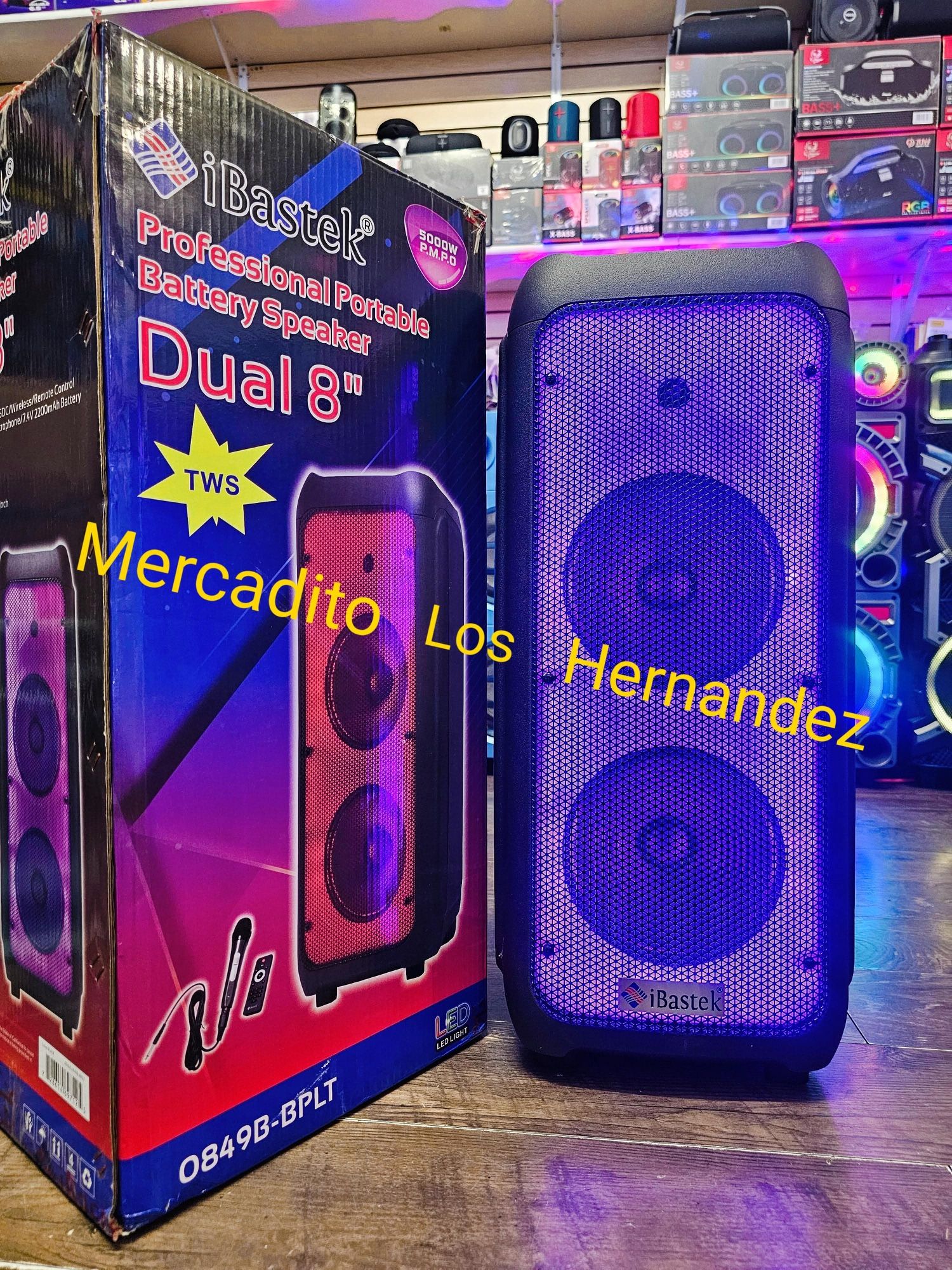 Karaoke Bluetooth Speaker 8" Woofers ❗️5000w❗️New In Box