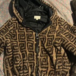 Cropped Fur Jacket Size S