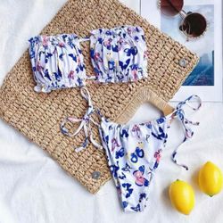 White Two Piece Butterfly Set