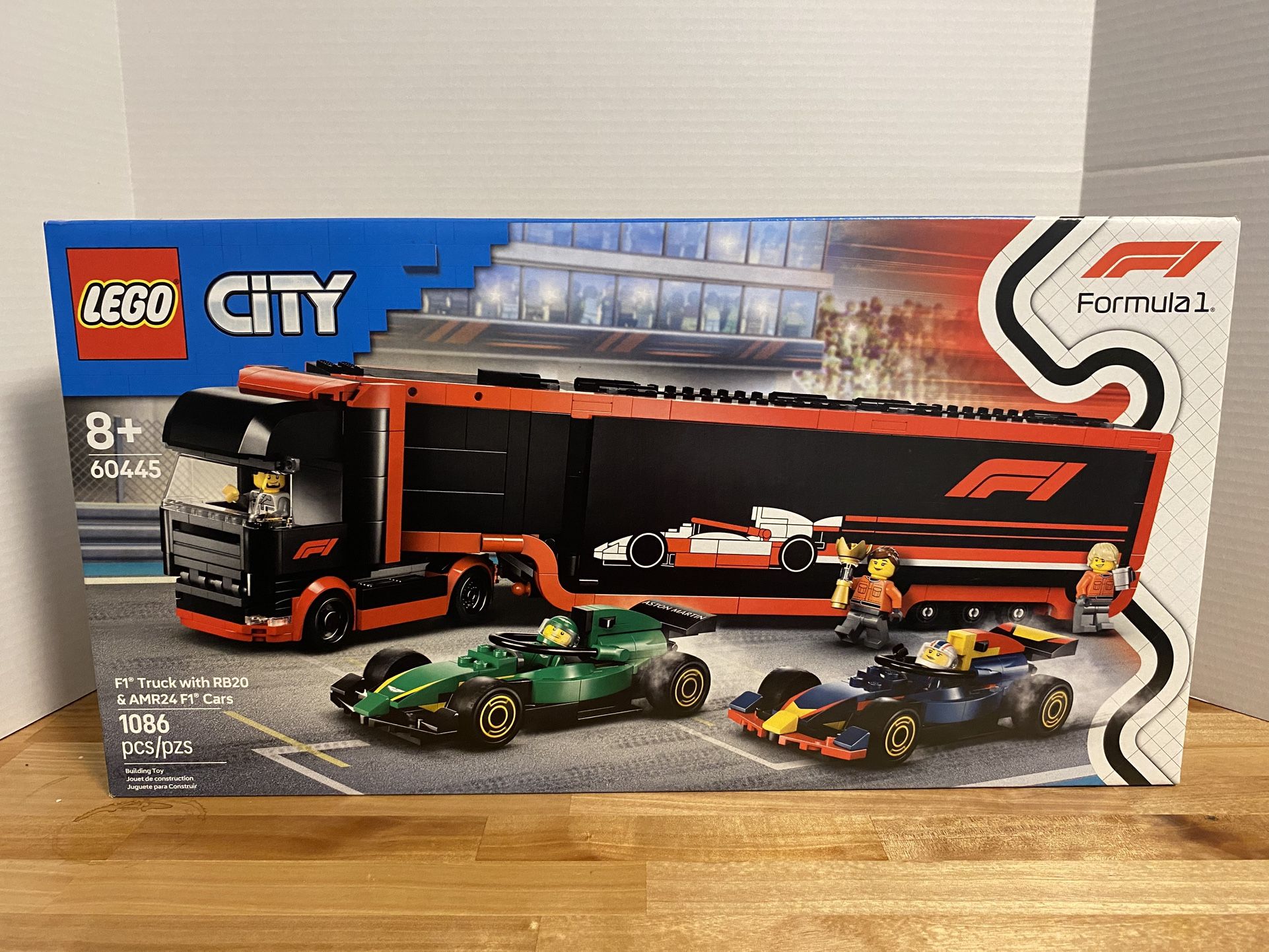 LEGO City: F1 Truck with RB20 & AMR24 F1 Cars (60445)