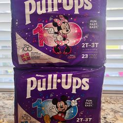 Huggies Pull Ups Size 2T - 3 T Both For $17