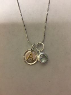 925 Sterling Silver Initial Pendants